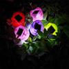 1Pcs Garden Tulip Flower Shape LED Solar Powered Waterproof Tube Lawn Lights Standing Decor for Yard Outdoor Party Xqmg