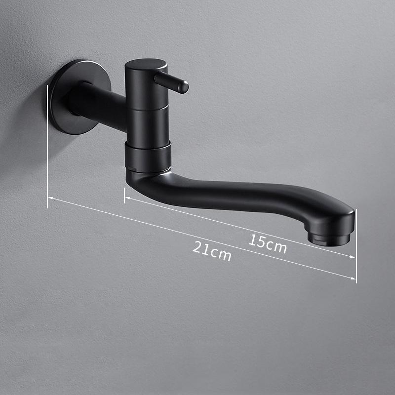 Swivel 360 Degree Rotation Kitchen Faucet Black Stainless Steel Kitchen Sink Faucet Mixer Water Faucet Tap Wall Mounted Pool Tap