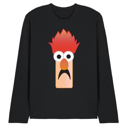 The Muppets Unisex Adult Beaker Face Long-Sleeved T-Shirt