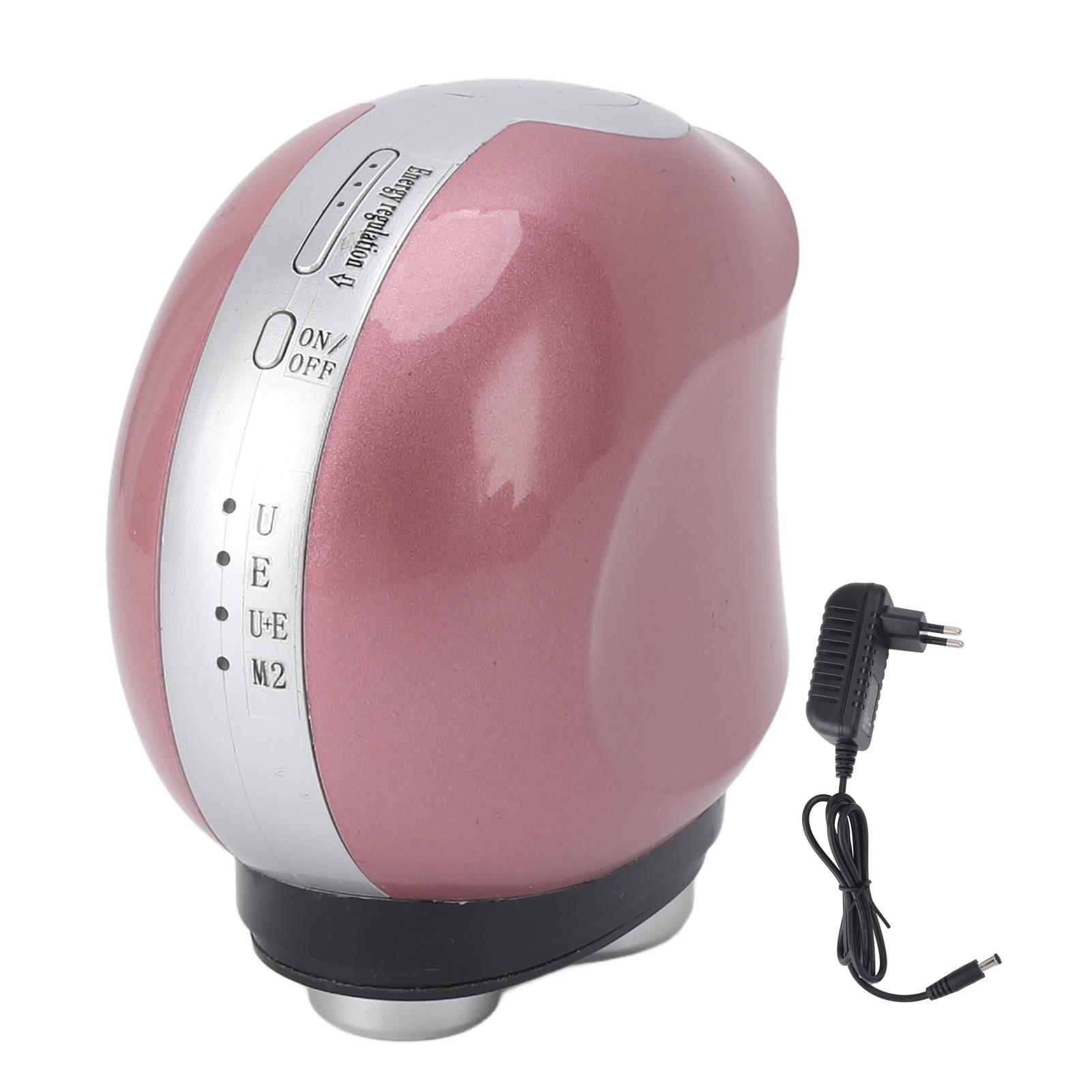 

2 в 1 Ультразвуковой Массажер Машина Массаж Тканей 3 Уровня Перезаряжаемый Биоэлектрический Массажер Всего Тела EU Plug Pink