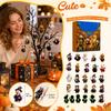 Halloween Advent Calendar Days Countdown 2D Flat Design for Holiday Decoration