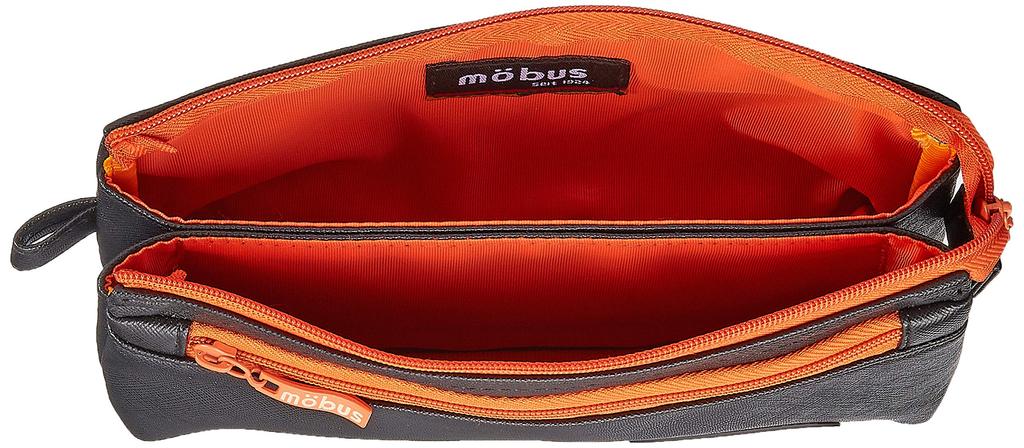 Mobus Pen Case 4 Pockets Black/Orange MOG-4P-71