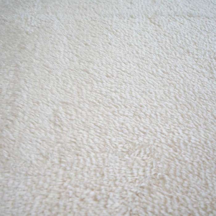 Extra-soft White Long Pile Rug 120x160