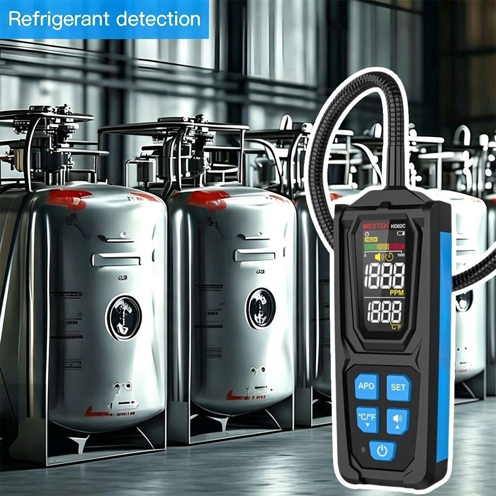 High Sensitivity Refrigerant Leak Detector Digital Display Gas Leak Detector Air Conditioning