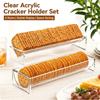 1/2Pcs Clear Biscuit Holder Tray U/V Shape Cookie Display Stand Dessert Serving Tray  Birthday Party