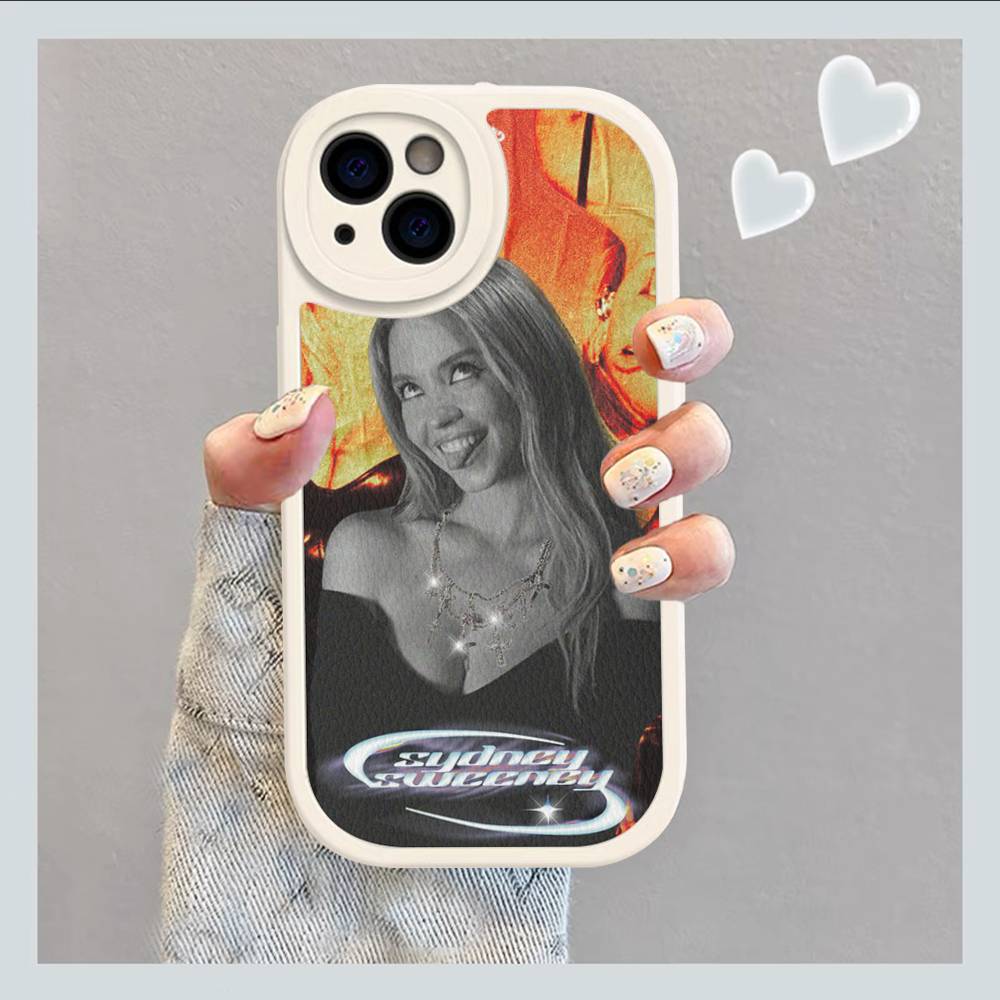 Sängerin Sydney S-Sweeney Leder Handyhülle Für Iphone 16 15 14 Plus 13 12 11 Pro Max Hülle