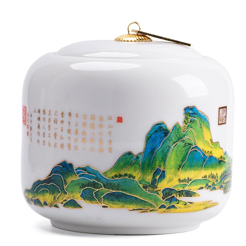 Multifunktions-Kaffeekanister, Küchengewürz-Organizer, Kapazität, Keramik, Teedose, Zuhause, Oolong Tieguanyin, versiegelter Vorratstank