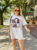 Funny USE IT Brain Retro Pin Up Woman Print T Shirt Vintage Pop Art Casual Loose Short Sleeve S