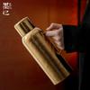 Mo Ji Luxury Titanium Teapot Watch Display Thermos - Portable & High-Grade.