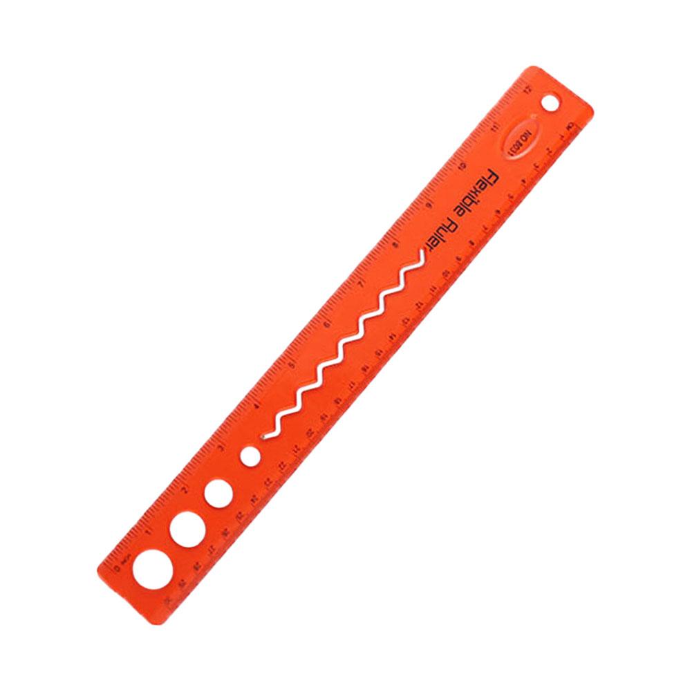 30CM Flexible Ruler Foldable PP Material Eco Friendly Safe for Students Math Drawing Crafts Measurement School Office Supplies