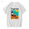 Negroni Cocktail Kunst Druck T-Shirt