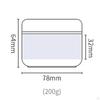 Of 10 Empty Refillable Cosmetic Plastic Jars, Lightweight Make Up Jar Pot Round Lids Jars Easy To