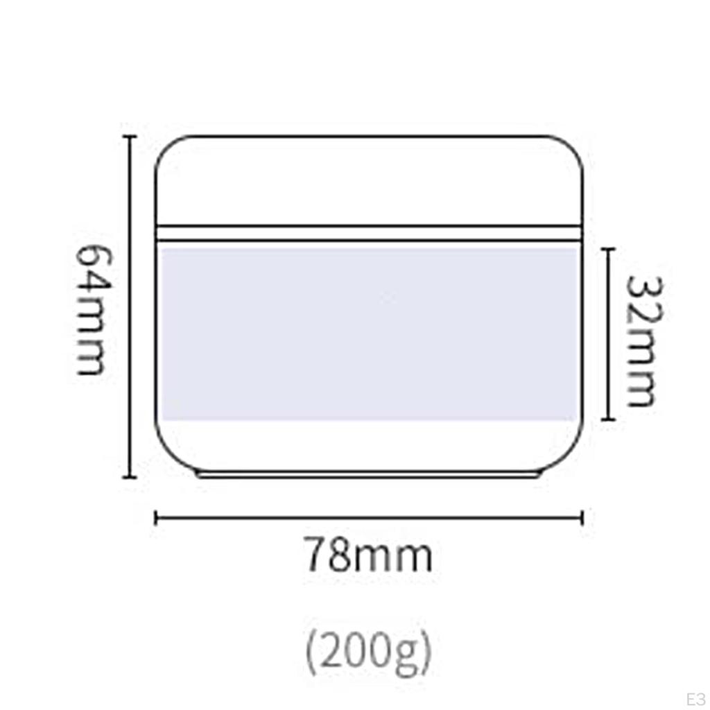 Of 10 Empty Refillable Cosmetic Plastic Jars, Lightweight Make Up Jar Pot Round Lids Jars Easy To