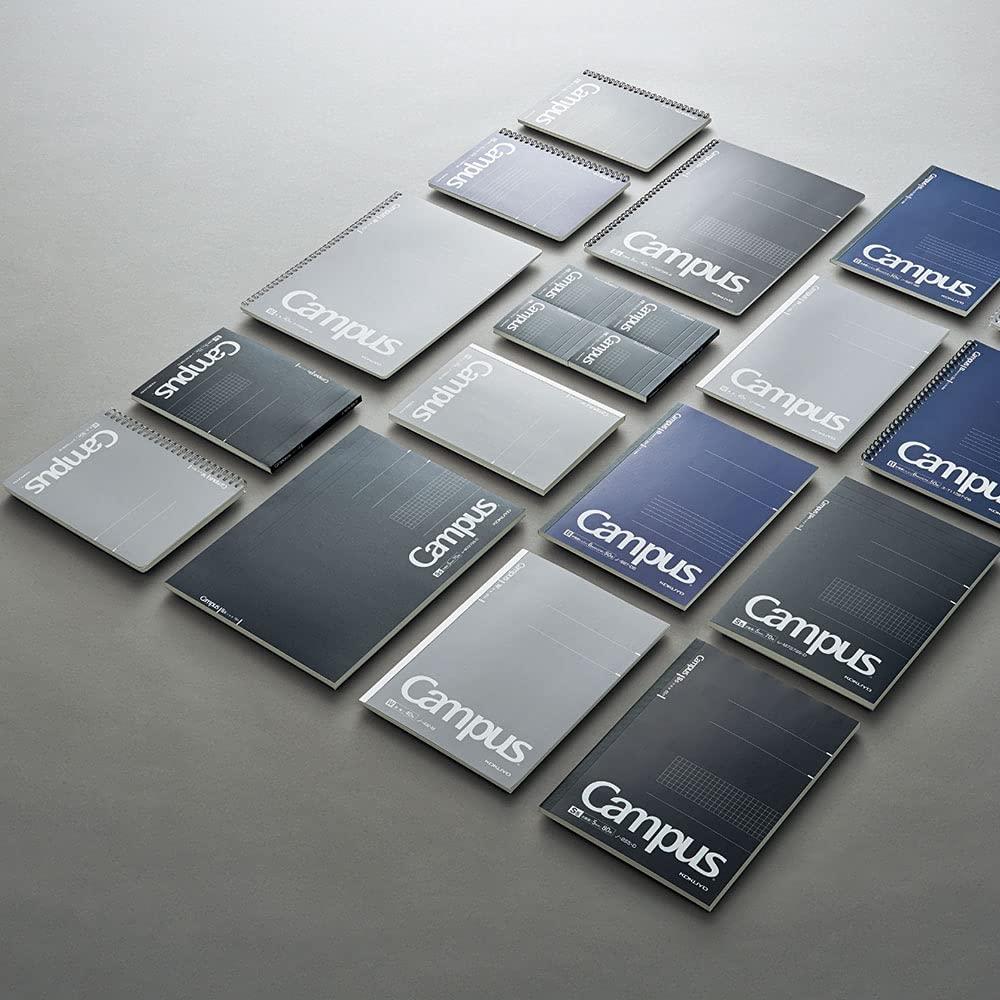 KOKUYO Note Campus Note Graph Ruled Semi-B5 Black 5-Book Pack No-4S5-DX5SET
