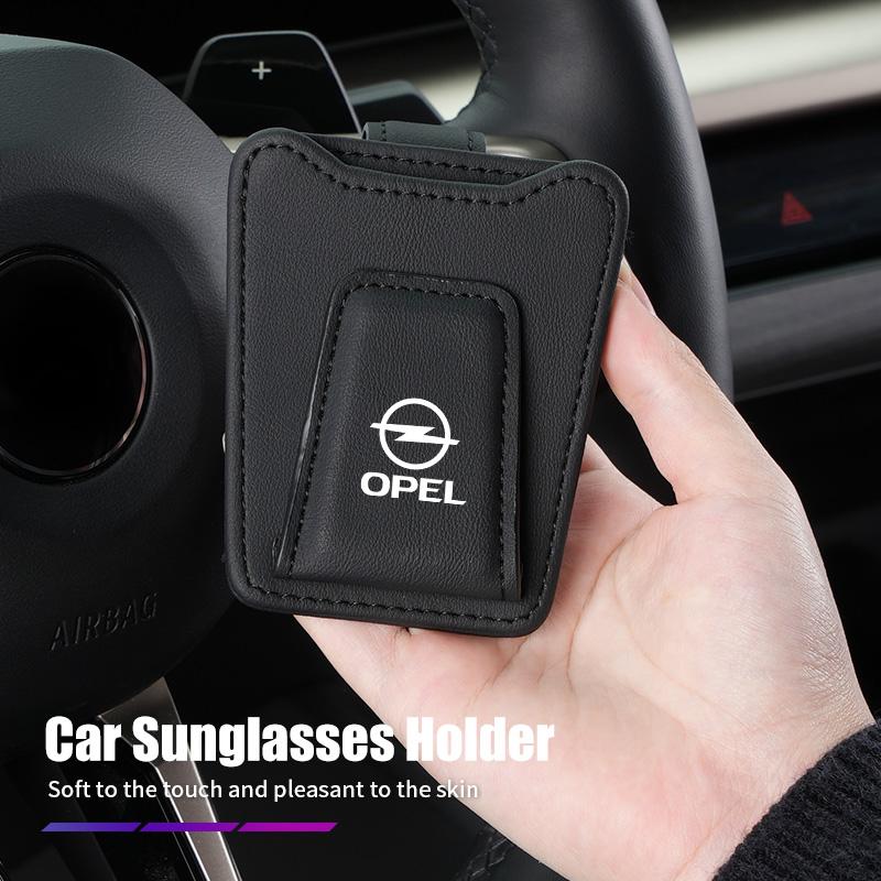 Car Sunglasses Clip Glasses Holder Card Ticket Interior Accessories For Opel Corsa D Astra Insignia Vectra Zafira Meriva Mokka DP2
