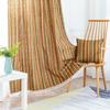 Tassel Striped Curtains Semi-Blackout Cotton And Linen Printed Fabrics Finished Bedroom Living Room Kitchen Partition Bed And Breakfast