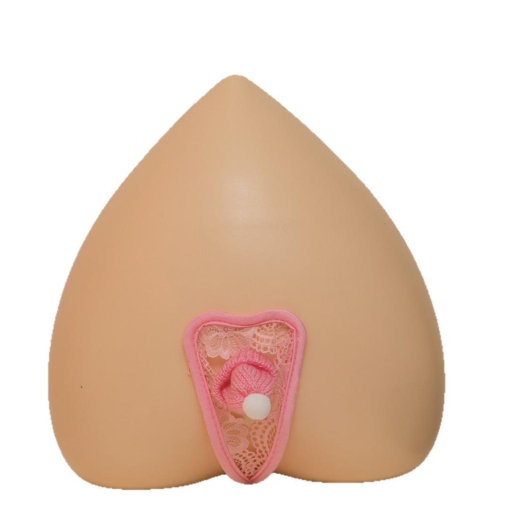 Men's and women's lace open-crotch C-shaped pants, sexy Christmas hat, cute invisible U-shaped pants, men's and women's sex panties