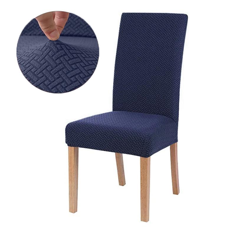 Jacquard Chair Cover, Durable Elastic Fabric Cover For Dining Chairs, Chairs Covers Stretch For Kitchens Home Living Room Decor