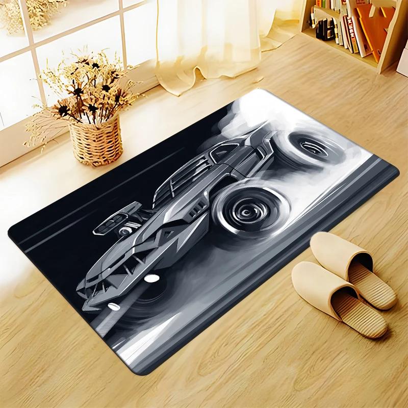 HD Racing Printed Carpet Anti Slip Living Room Rug, Sofa Mat & Chair Cushion Picnic Camping Lounge Mat for Home Decor