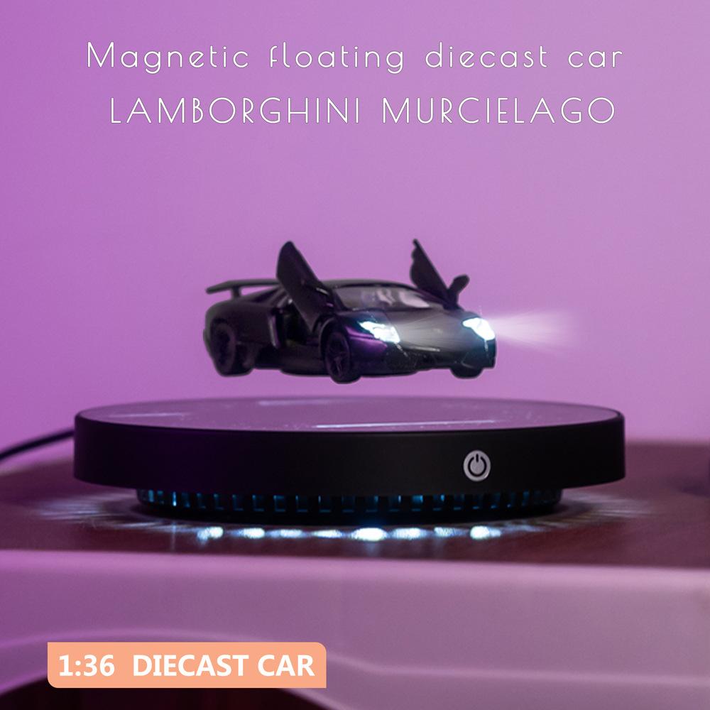 

Magnetic Floating Diecast Car Vehicle with LED 1:36 scale чёрный