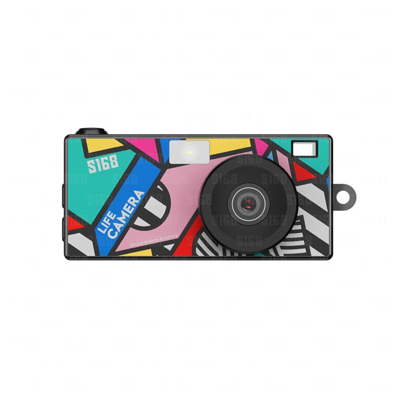 

Digital Camera 1.47 Inch Keychain Camera Retro Support Memory Card 2K Very Small Camcorder Video Recorder With Flash чорний