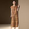 New Chinese Style Floral Top & Wide-Leg Pants Set