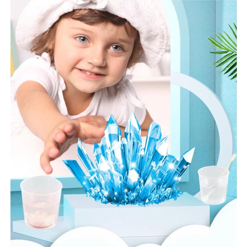 Kids Crystal Growing Science Kit Multiple Colors Stem Educational Toys Age 8-12 School Experiment Birthday Gift