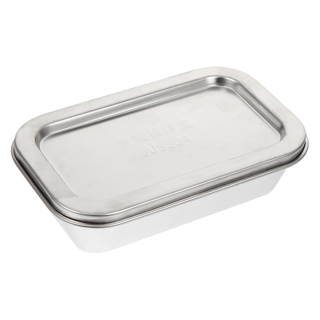 Stainless Steel Storage Box Kitchen Supply Butter Container Holder for Home Food Mini-fridge Baking Tray