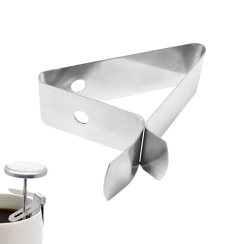 Stainless Steel Thermometer Holder, Thermometer Clip, Probe Clip Holder, BBQ Grill Temperature Probe Holder, Food-Grade Temperature Gauge Clip for Kit