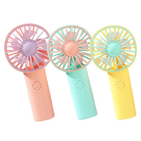 USB Rechargeable Mini Handheld Fan Speed Adjustable Summer Cooling Fan Quiet Portable Travel Outdoor Small Personal Fan
