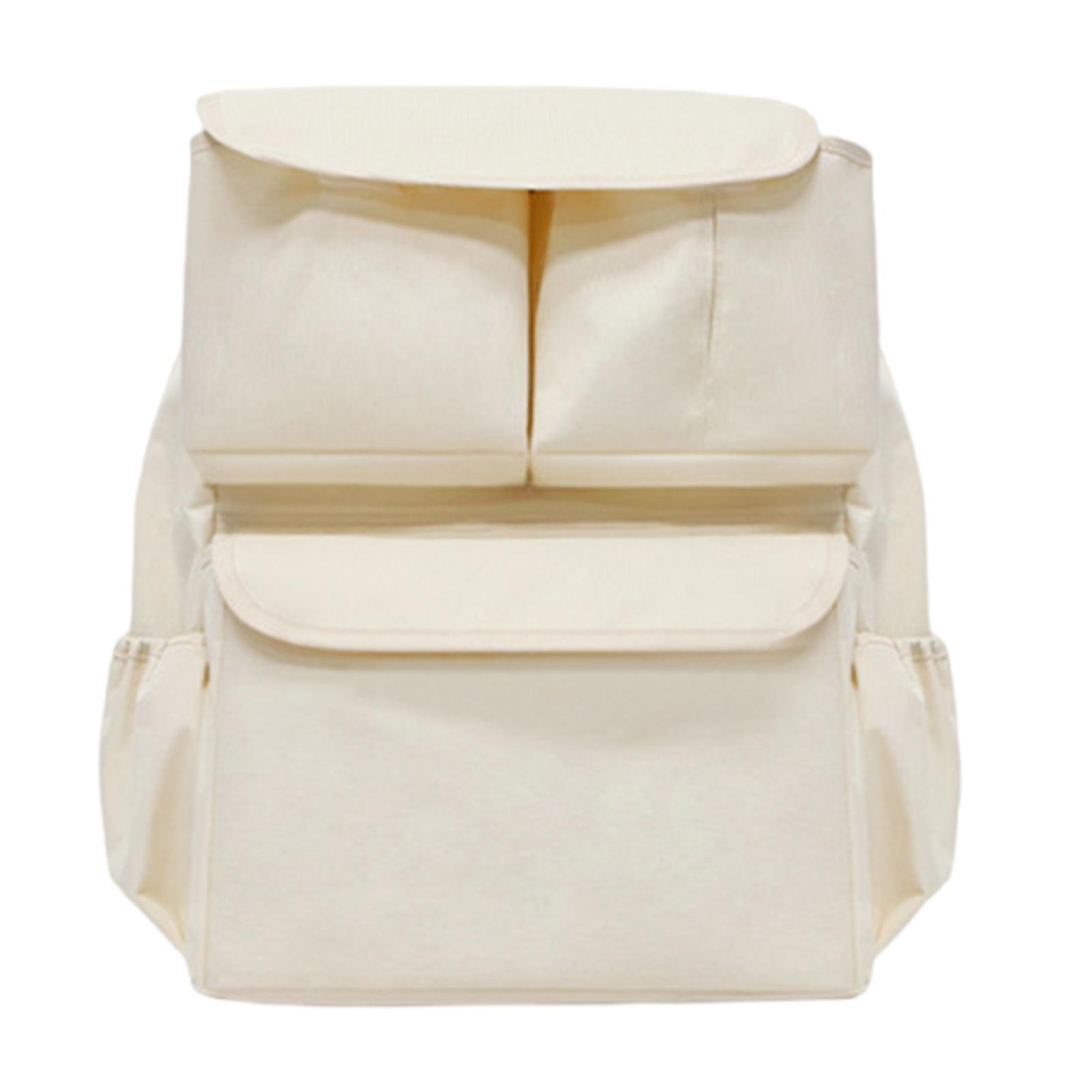 Сумка-органайзер для коляски большой вместимости, подвесная сумка для коляски, подходит для большинства колясок, сумка для подгузников, аксессуар для коляски бежевый