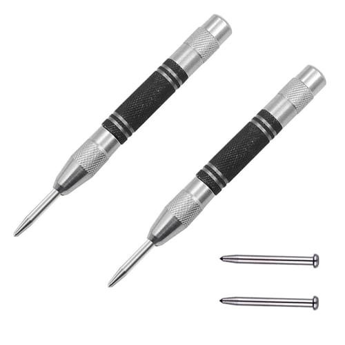 YFFSFDC Auto Punch, Carbide Automatic Punch for Metal Drilling, High-Speed ??Steel Center Punch, Marking, Automatic Center Punch for Drilling Pilot Ho