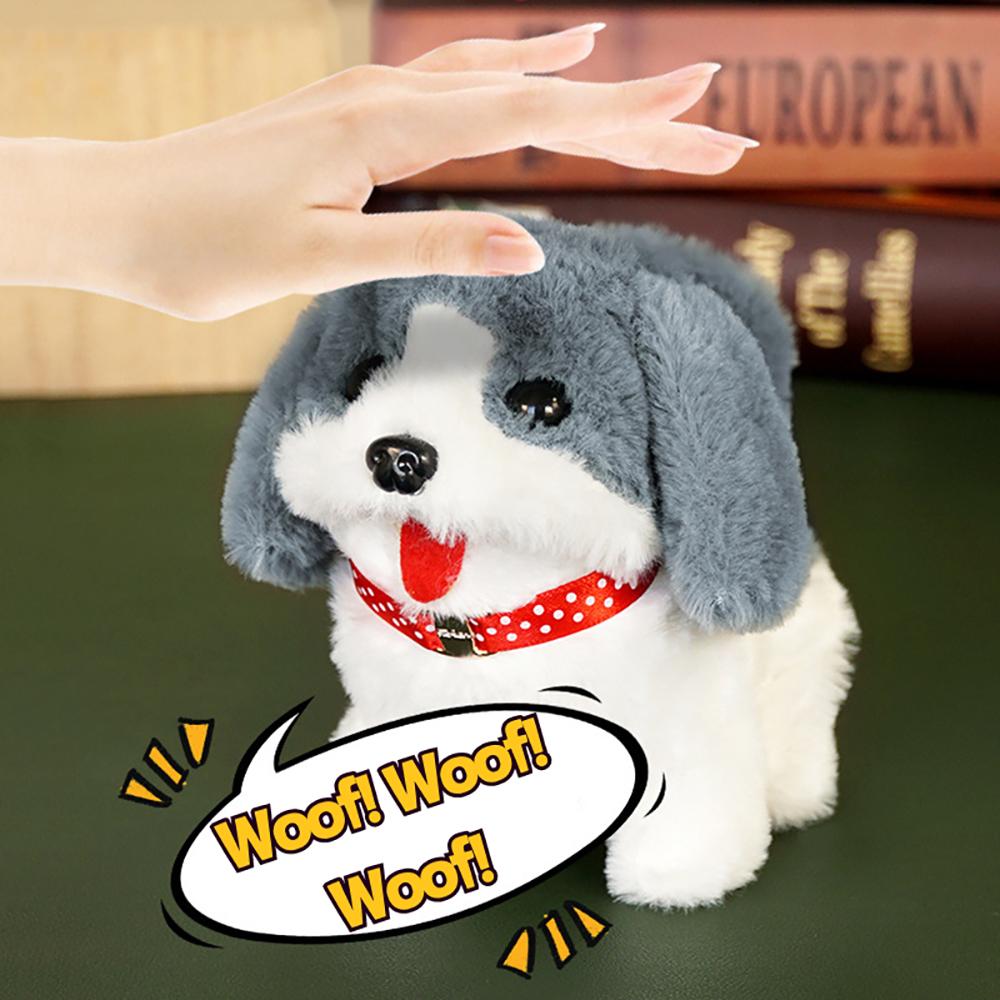 9 Arten Realistische Plüsch Simulation Smart Hund Kinder Spielzeug Kann Gehen Und Rufen Elektrische Plüsch Roboter Haustier Hund Kleinkind Weihnachten