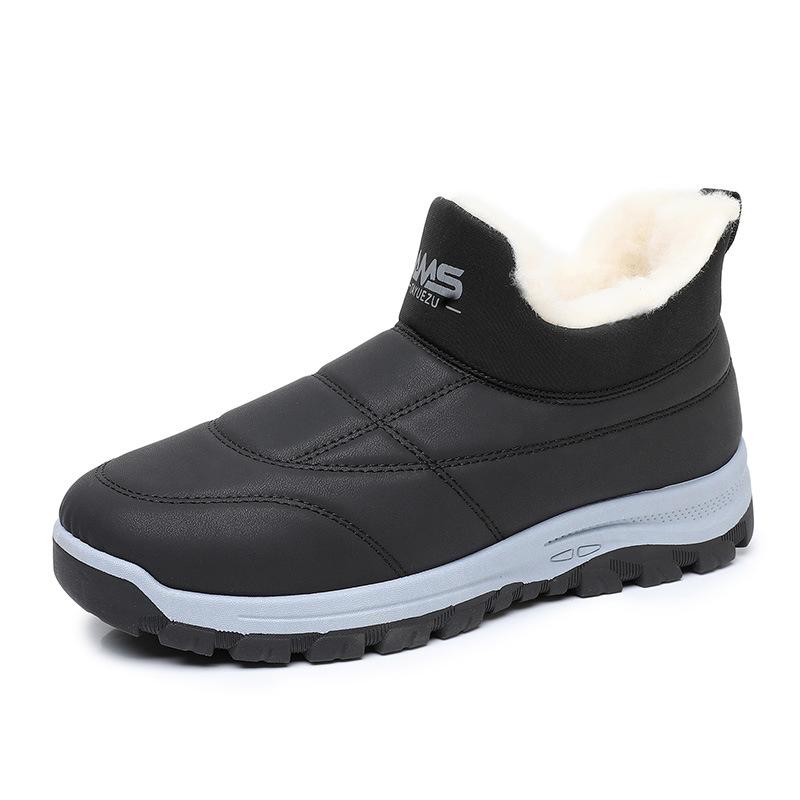 Shoes men's new winter hair generation velvet warm snow boots one pedal non-slip casual comfortable dad shoes