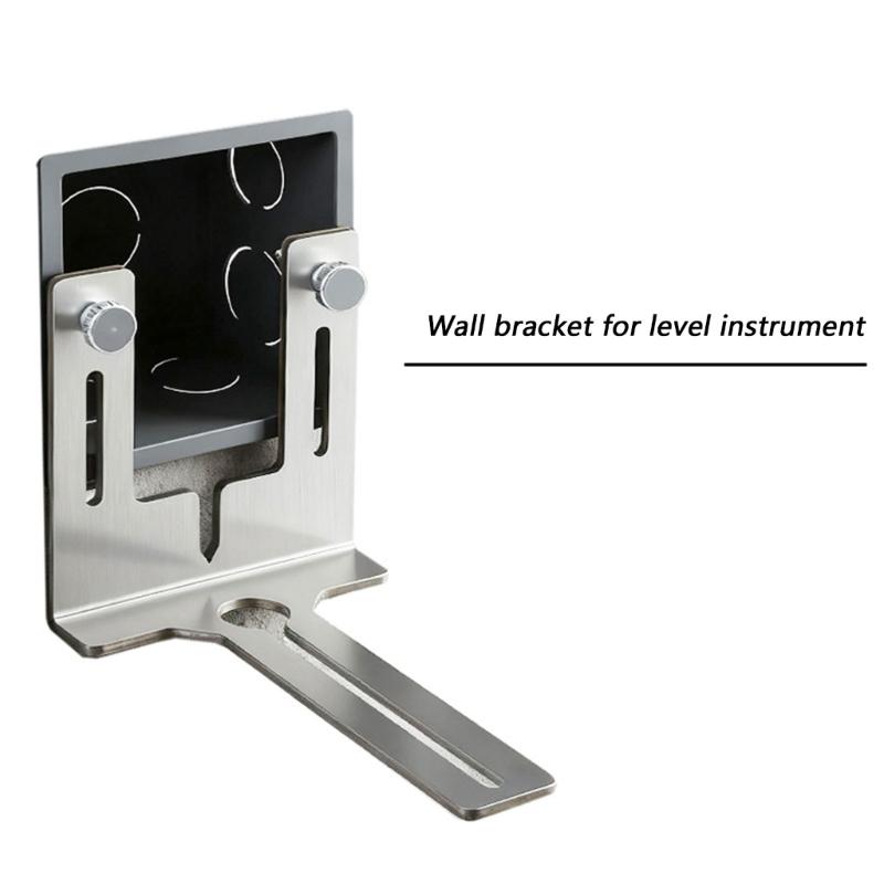 Heavy Duty L Shaped Aluminum Wall Mount Bracket for Level Tool Screw Locking Wear Resistant Design