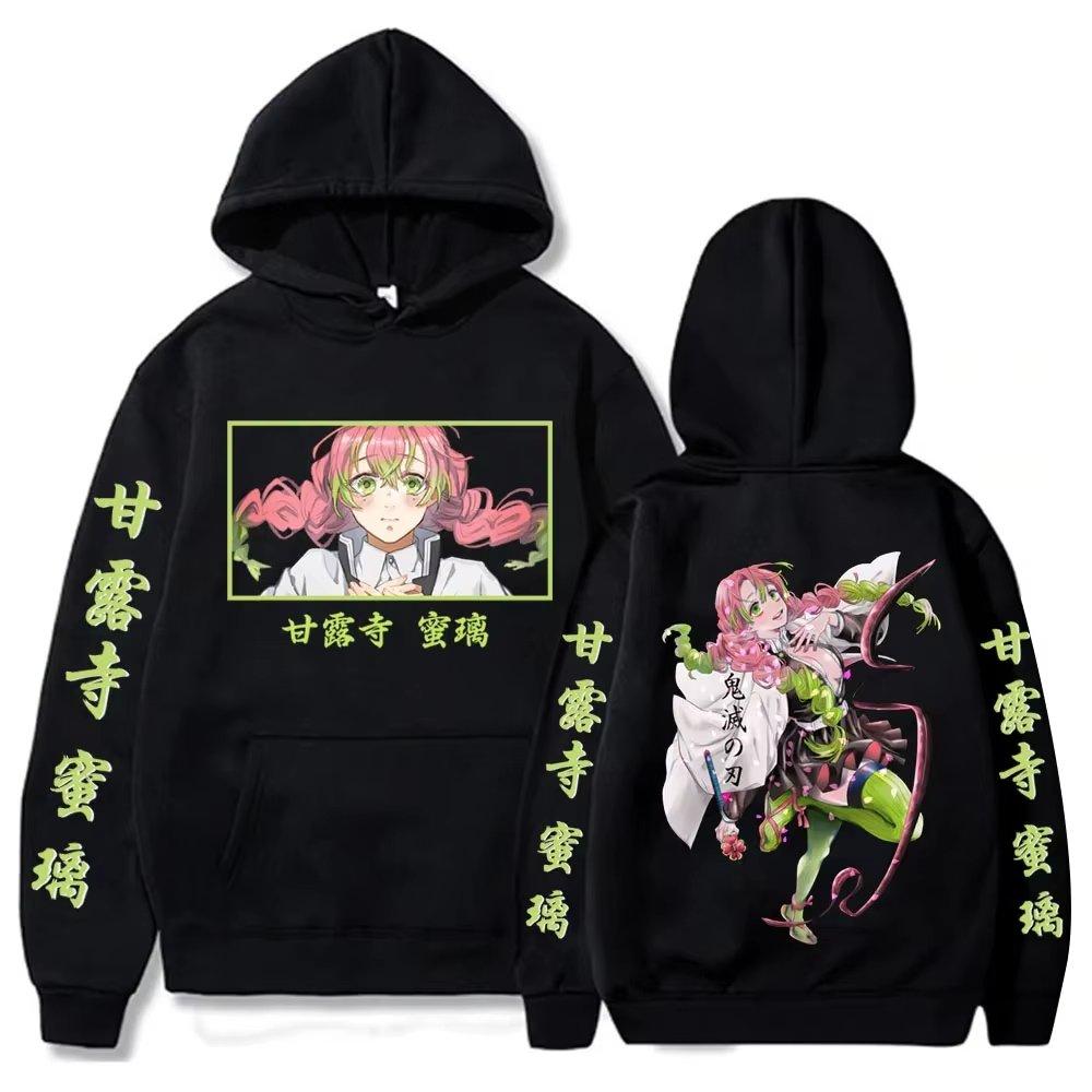 Kimetsu No Yaiba Anime Hoodie Unisex Jacke Kanroji Mitsuri Print Grafik Sweatshirt Streetwear Cosplay Langarm Oberteile