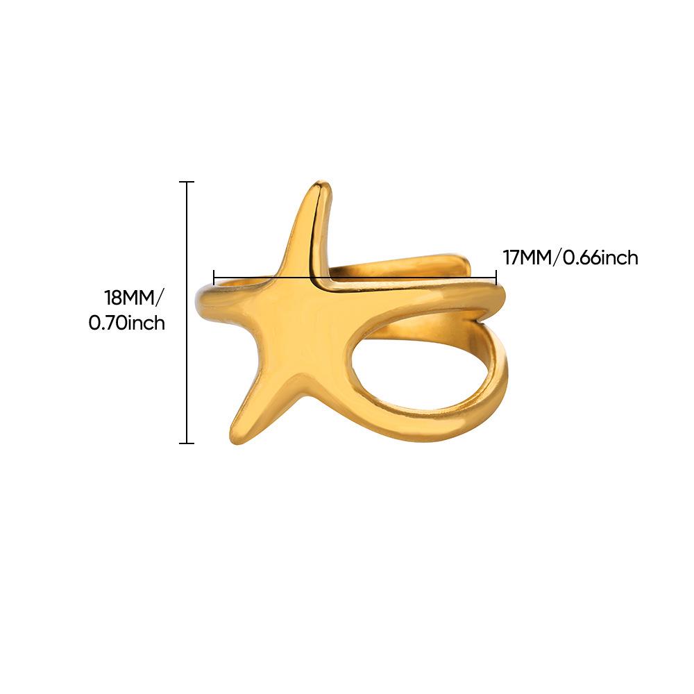 Stainless Steel Geometric Irregular Snake Ring