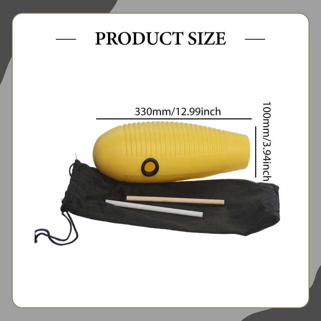 Fish Guiro Percussion Instrument Professional Musical Rhythmic Shaker for Clear