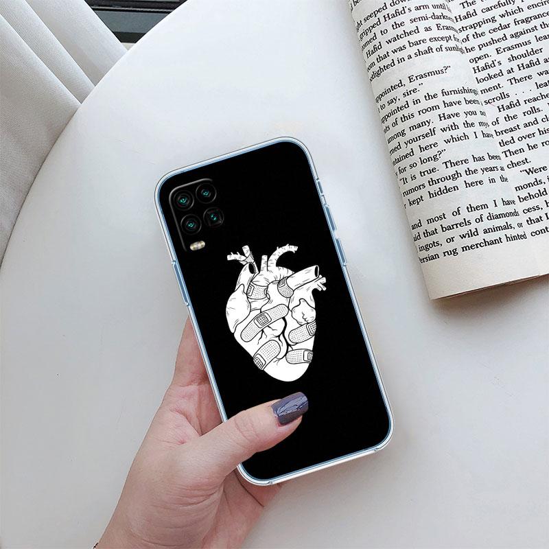 Calm Heart Art Transparent Phone Case for Motorola Moto G10 G20 G30 G31 G32 G34 G35 G41 G42 G50 G51 G52 G55 G60 G60S