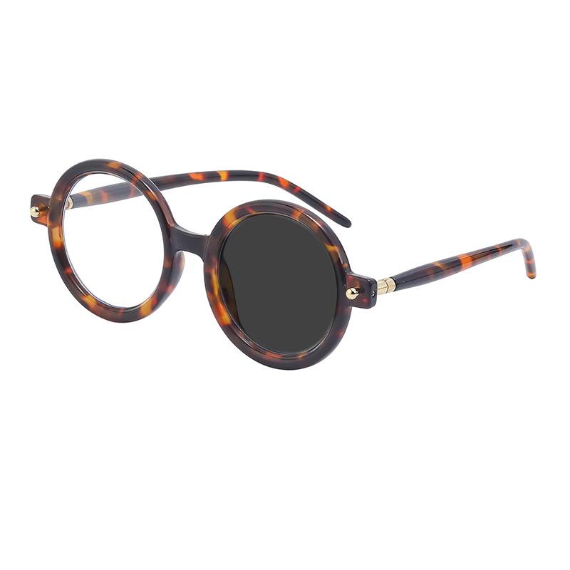High Quality Luxury Design Retro Round Anti Blue Light Photochromic Reading Glasses For Men Computer Presbyopic Eyeglasses Women