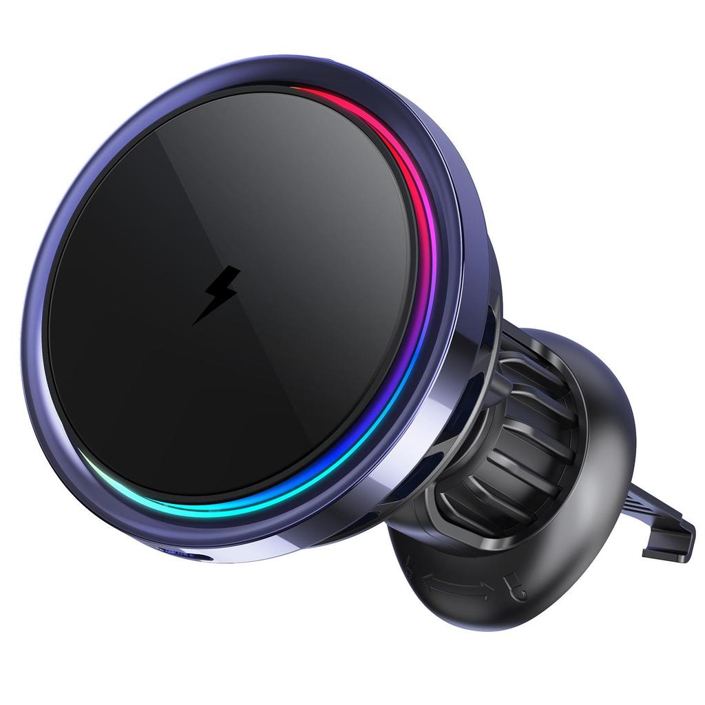 QI2 Magnetic Wireless Car Charger with LED Light and Fast Cooling