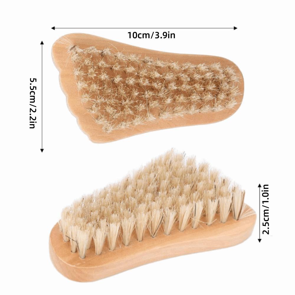 Original Wood Fingernail Toenail Scrub Brush Wooden Pedicure Manicure Cleansing Brush Nail Shops