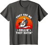 Jiu Jitsu Shirt  They See Me Rollin They Hatin Men TShirt Short Sleeve Casual Cotton ONeck Summer Shirts