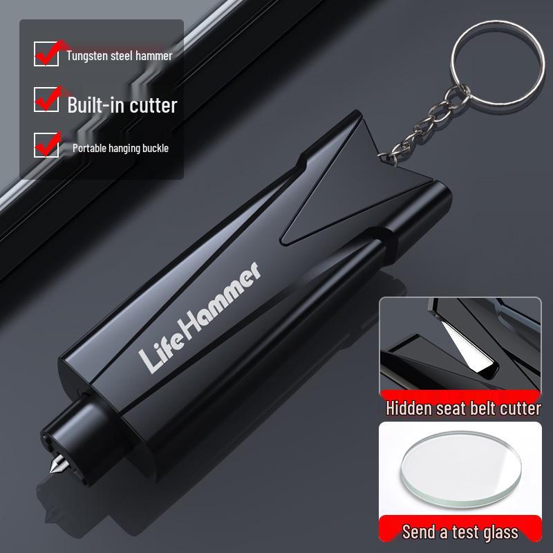 Multifunctional Car Safety Hammer with Seatbelt Cutter
