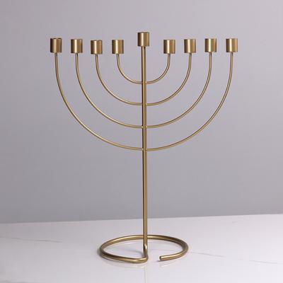 Simple and Light Luxury Nordic Candlestick Ornaments Wedding Photography Props European American Home Dining Table Retro Metal Ornaments