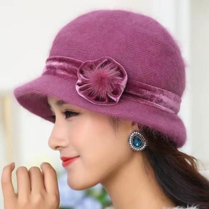 

Трикотажная пряжа для пожилых людей среднего возраста Осень-зима Шапки для пожилых женщин Бабушек Теплые толстые шапки-тазики Ветрозащитные Морозостойкие Для пожилых женщин