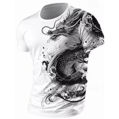 3D Print Men's T-shirt Summer Daily Casual Men's Street T-shirt Outdoor Sports Short Sleeve Urban Fashion Men's T-shirt
