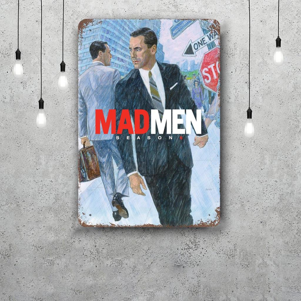 mad men TV show Metal Signs wall decor Vintage Tin Signs Captain Metal Poster Decor for Bar Pub Club Wall Decoration