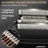 for Men, Cordless Electric Razor with 3 Floating Blades, Waterproof Foil Shaver for Face, LED Display USB-