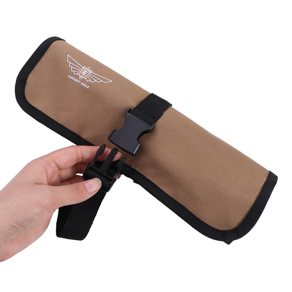 Oxford Cloth Roller Tool Bag Anti drop Carrier Bag Tool Roll Organizer Adjuseable Multi Pocket Tool Storage Bag Electrician